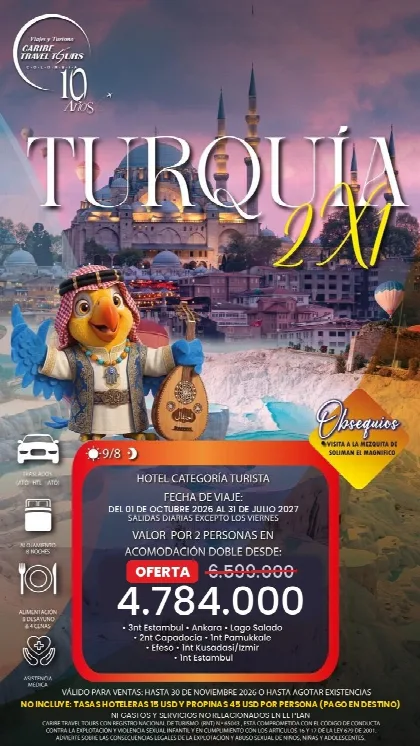 Promoción Turquía, 9 días · 8 noches