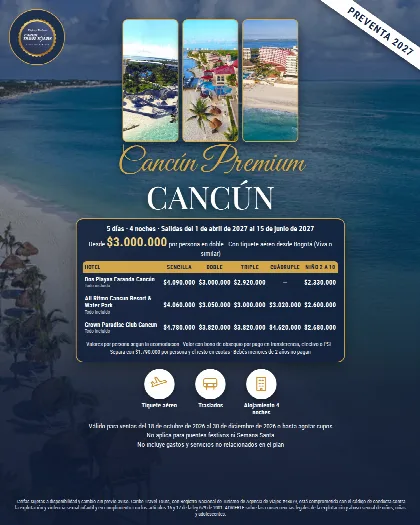 Promoción Cancún, 5 días · 4 noches