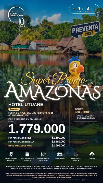 Promoción Amazonas, 4 días · 3 noches
